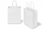 Papieren draagtassen gedraaide handgreep - wit, 180 x 80 x 220 mm, 90 gr | PIT Packaging.be | Enveloppenland