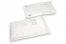 Witte luchtkussen enveloppen met venster - 225 x 340 mm, venster links 55 x 90 mm, 15 mm van links, 70 mm van boven | PIT Packaging.be | Enveloppenland
