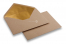 Enveloppes doublées papier kraft - 114 x 162 mm (C 6) Or | PIT Packaging.be/fr | Paysdesenveloppes