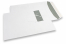 Enveloppes à fenêtre, blanche, 240 x 340 mm (EC4), fenêtre à gauche 45 x 110 mm, position de la fenêtre à 25 mm du gauche et à 70 mm du haut, 120 grammes, bande adhésive | PIT Packaging.be/fr | Paysdesenveloppes