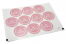 Sluitzegels doop - mi bautizo roze met witte krans | PIT Packaging.be | Enveloppenland