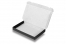 Boîte postale pliante noire extra-plate - avec intérieur blanc | PIT Packaging.be/fr | Paysdesenveloppes