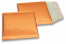 Luchtkussen enveloppen ECO metallic - oranje 165 x 165 mm | PIT Packaging.be | Enveloppenland