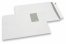 Enveloppes blanches standards, 229 x 324 mm, papier 100 gr, fenêtre à gauche 55 x 90 mm, position de la fenêtre à 20 mm du gauche et 60 mm du haut, fermeture avec bande adhésive | PIT Packaging.be/fr | Paysdesenveloppes
