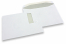 Vensterenveloppen, wit, 229 x 324 mm (C4), venster links 40 x 110 mm, vensterpositie 20 mm vanaf links en 60 mm vanaf de bovenzijde, 120 grams, gegomd, gewicht per stuk ca. 20 gr. | PIT Packaging.be | Enveloppenland
