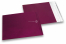 Bordeaux gekleurde mat metallic folie enveloppen - 165 x 165 mm | PIT Packaging.be | Enveloppenland