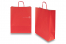 Sacs papier kraft avec anses rondes - rouge vif, 320 x 120 x 410 mm, 100 gr | PIT Packaging.be/fr | Paysdesenveloppes