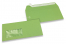 Appelgroen, vensterenveloppen gekleurd, 110 x 220 mm (DL), venster links, vensterformaat 45 x 90 mm, vensterpositie 20 mm van links / 15 mm van onder, stripsluiting, 120 grams gekleurd papier | PIT Packaging.be | Enveloppenland