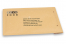 Bruine luchtkussen enveloppen (80 grs.) - voorbeeld met logo op de voorzijde | PIT Packaging.be | Enveloppenland