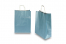 Sacs papier kraft avec anses rondes - bleu métallisé, 260 x 120 x 350 mm, 90 gr | PIT Packaging.be/fr | Paysdesenveloppes