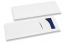 Bestekzakjes wit met bestek insnede + blauw servet | PIT Packaging.be | Enveloppenland