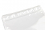 Exemple de la bande de scellage de la scelleuse thermique Type 302LM sur un sachet stand-up transparent : matériau à 2 couches 12PET/80PE  | PIT Packaging.be/fr | Paysdesenveloppes