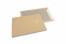 Bordrug enveloppen - 320 x 420 mm, 120 gr bruin kraft voorzijde, 450 gr grijs duplex, stripsluiting | PIT Packaging.be | Enveloppenland