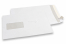 Enveloppes blanches standards, 176 x 250 mm, papier 90 gr, fenêtre à gauche 45 x 90 mm, position de la fenêtre à 20 mm du gauche et à 60 mm du bas,  fermeture avec bande adhésive | PIT Packaging.be/fr | Paysdesenveloppes
