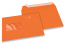 Oranje, vensterenveloppen gekleurd, 162 x 229 mm (A5), venster links, vensterformaat 45 x 90 mm, vensterpositie 20 mm van links / 60 mm van onder, stripsluiting, 120 grams gekleurd papier | PIT Packaging.be | Enveloppenland