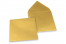 Enveloppes colorées pour cartes de voeux - or métallisé, 155 x 155 mm | PIT Packaging.be/fr | Paysdesenveloppes