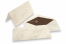 Enveloppe Marbre (110 x 220 mm) et carte (105 x 210 mm) - marbré beige, doublure intérieure beige | PIT Packaging.be/fr | Paysdesenveloppes