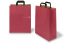 Papieren draagtassen platte handgreep - rood, 320 x 140 x 420 mm | PIT Packaging.be | Enveloppenland