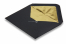 Enveloppes doublées noir - doublure or | PIT Packaging.be/fr | Paysdesenveloppes