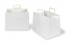 Sacs papier kraft avec anses plates - blanc, 317 x 218 x 245 mm | PIT Packaging.be/fr | Paysdesenveloppes