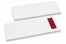 Bestekzakjes wit zonder bestek insnede + bordeaux rood servet | PIT Packaging.be | Enveloppenland