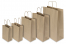 Papieren draagtassen gedraaide handgreep - bruin / bruin gestreept | PIT Packaging.be | Enveloppenland