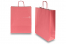 Papieren draagtassen gedraaide handgreep - fluweelrood, 320 x 120 x 410 mm, 100 gr | PIT Packaging.be | Enveloppenland