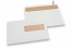 Enveloppes blanc cassé à fenêtre, 156 x 220 mm (EA5), fenêtre à droite 40 x 110 mm, position de la fenêtre à 15 mm du droit et à 66 mm du bas, 90 gr. | PIT Packaging.be/fr | Paysdesenveloppes