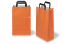 Papieren draagtassen platte handgreep - oranje, 220 x 105 x 360 mm | PIT Packaging.be | Enveloppenland
