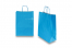 Sacs papier kraft avec anses rondes - bleu, 260 x 120 x 350 mm, 90 gr | PIT Packaging.be/fr | Paysdesenveloppes