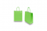 Papieren draagtassen gedraaide handgreep - groen, 180 x 80 x 220 mm, 90 gr | PIT Packaging.be | Enveloppenland