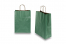Papieren draagtassen gedraaide handgreep - metallic donkergroen, 260 x 120 x 350 mm, 90 gr | PIT Packaging.be | Enveloppenland