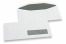 Vensterenveloppen, wit, 114 x 229 mm (C 5/6), venster rechts  30 x 100 mm, 15 mm van rechts en 20 mm van onder, gegomd, 80 grams | PIT Packaging.be | Enveloppenland