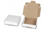 Boîte postale pliante extra-plate - blanc, 110 x 110 x 28 mm | PIT Packaging.be/fr | Paysdesenveloppes