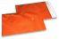 Oranje gekleurde mat metallic folie enveloppen - 180 x 250 mm | PIT Packaging.be | Enveloppenland