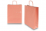Papieren draagtassen gedraaide handgreep - zalmroze, 320 x 120 x 410 mm, 100 gr | PIT Packaging.be | Enveloppenland