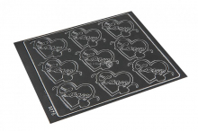 Love peel-off stickers - zwart | PIT Packaging.be | Enveloppenland