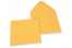 Enveloppes colorées pour cartes de voeux - jaune or, 155 x 155 mm | PIT Packaging.be/fr | Paysdesenveloppes