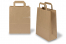 Papieren draagtassen platte handgreep - bruin, 220 x 105 x 280 mm | PIT Packaging.be | Enveloppenland
