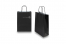 Papieren draagtassen gedraaide handgreep - zwart, 220 x 100 x 310 mm, 90 gr | PIT Packaging.be | Enveloppenland