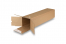 Tubes d'expédition carrés avec bande adhésive QuattroStar - 610 x 140 x 140 mm | PIT Packaging.be/fr | Paysdesenveloppes