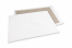 Bordrug enveloppen - 450 x 600 mm, 120 gr wit kraft voorzijde, 700 gr grijs duplex achterzijde, ongegomd / geen stripsluiting | PIT Packaging.be | Enveloppenland
