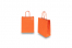 Papieren draagtassen gedraaide handgreep - oranje, 180 x 80 x 220 mm, 90 gr | PIT Packaging.be | Enveloppenland