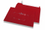 Enveloppes colorées pour Noël - Rouge, avec décorations de Noël | PIT Packaging.be/fr | Paysdesenveloppes