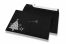 Gekleurde kerst enveloppen - Zwart, met kerstboom | PIT Packaging.be | Enveloppenland