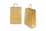 Papieren draagtassen gedraaide handgreep - goud, 260 x 120 x 350 mm, 90 gr | PIT Packaging.be | Enveloppenland