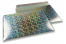 Luchtkussen enveloppen ECO metallic - zilver holografisch 320 x 425 mm | PIT Packaging.be | Enveloppenland