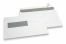 Enveloppes à fenêtre, blanches, 162 x 229 mm (C5), fenêtre à gauche 40 x 110 mm, position de la fenêtre à 20 mm du gauche et à 72 mm du bas, bande adhésive, 90 grammes | PIT Packaging.be/fr | Paysdesenveloppes