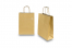Papieren draagtassen gedraaide handgreep - goud, 220 x 100 x 310 mm, 90 gr | PIT Packaging.be | Enveloppenland