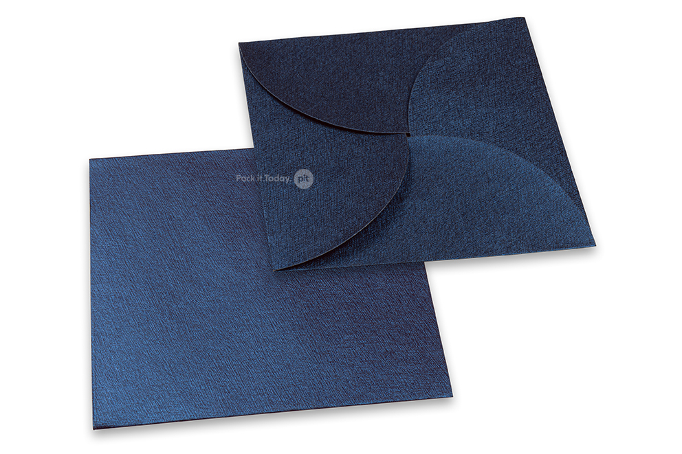 Enveloppe cadeau forme fleur - Bleu